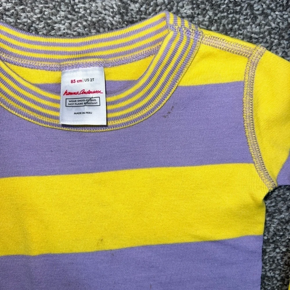 Kids Contrast Striped Short John Pajama Set | Hanna Andersson